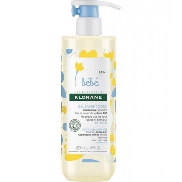 KLORANE BEBE GEL MOUSS LAVANT CHV/COR 500ML