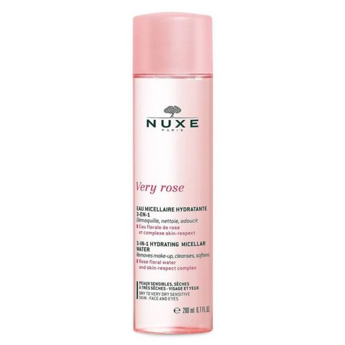 NUXE VROSE EAU MICELLAIRE HYDRATANTE 3EN1 P SECHES A TRES SECHES 200ML