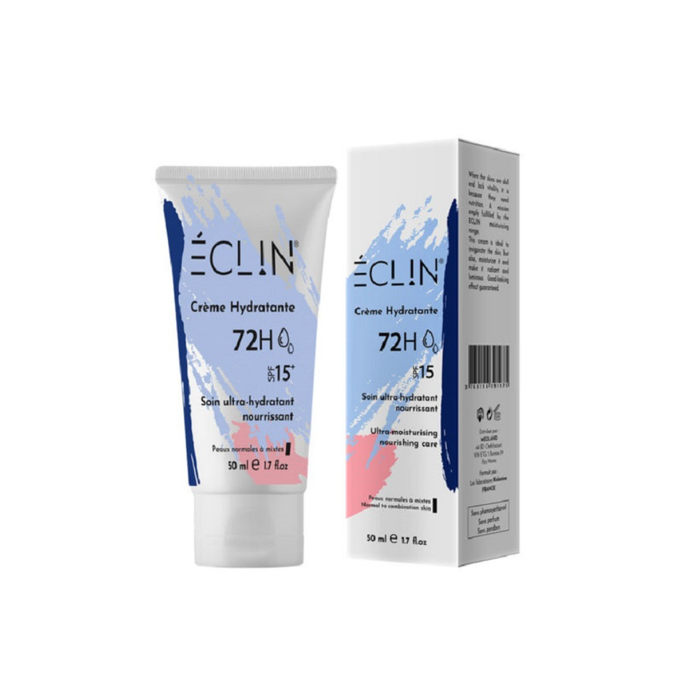 ECLIN CREME HYDRATANTE 72H SPF15 PNM 50ML