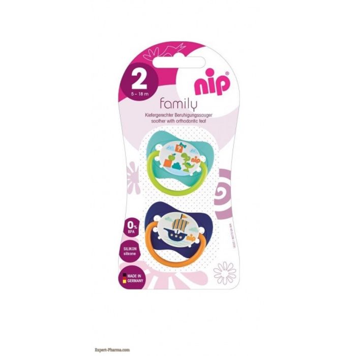 NIP 2 SUCETTES FAMILY T2 5-18MOIS BA296683