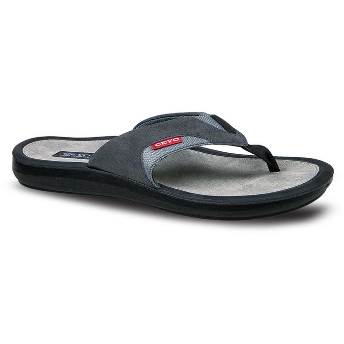 CEYO SANDALES HOMME T40 6100-11 GRIS NOIR