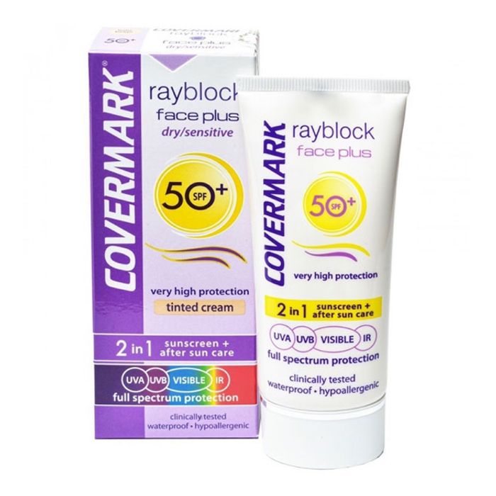 COVERMARK RAYBLOCK FACE+SENSITIVE TEINE CLAIR 50+ 50ML 1656