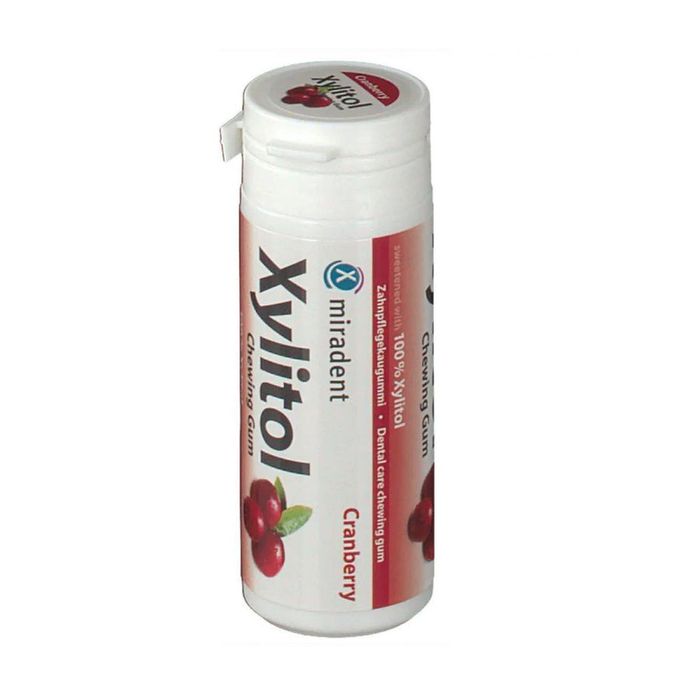 MIRADENT XYLITOL 3D CHEWING-GUM CRANBERY 30P/986