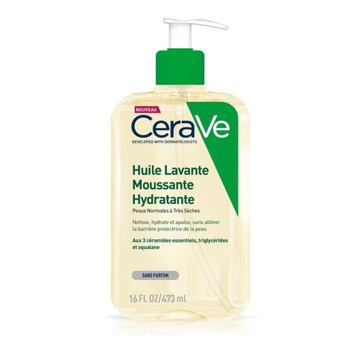 CERAVE HUILE LAVANTE MOUSSANTE HYDRATANTE 473ML