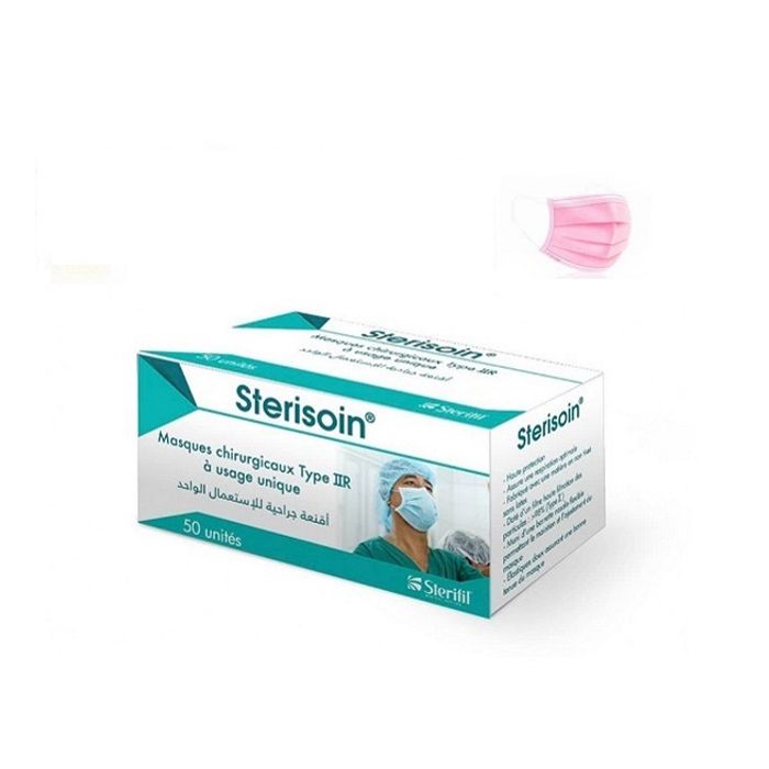 MASQUE CHIRURGICAL STERIFIL ROSE /50