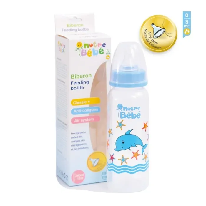 NOTRE BEBE BIBERON PLASTIC 240 ML