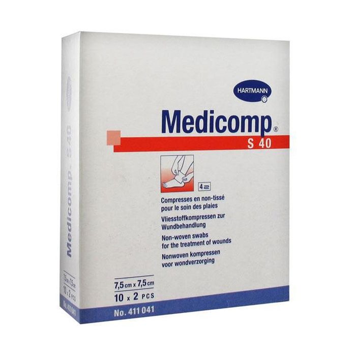 COMP MEDICOMP 7.5 X7.5 CM/10