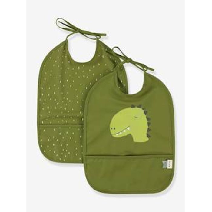 NINNA BAVETTE BB TISSU POMME VERTE