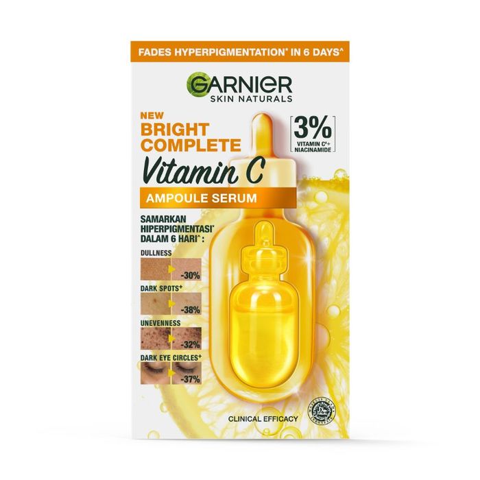 GARNIER AMPOULES SERUM VITAMINE C FAST BRIGHT 6X1.5 3006