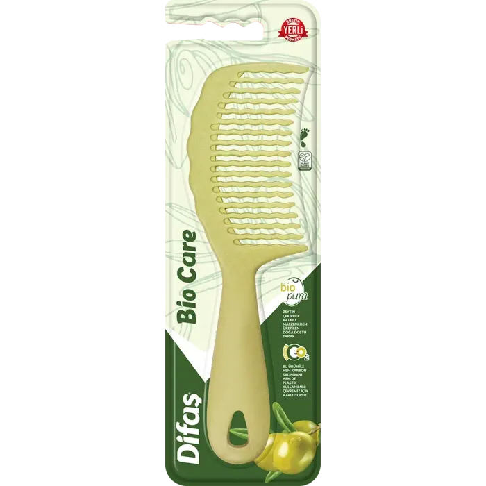 DIFAS BROSSE CHEVEUX BIO CARE ZIGZAG COMB WITH HANDLE 3011