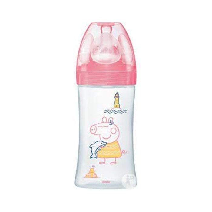DODIE BIBERON INI 270ML 0-6M ROSE PEPPA 7078