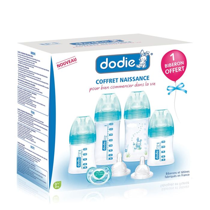 DODIE COFFRET NAISSANCE (4 BIBERON + 2 TETINES + 1 SUCETTE)