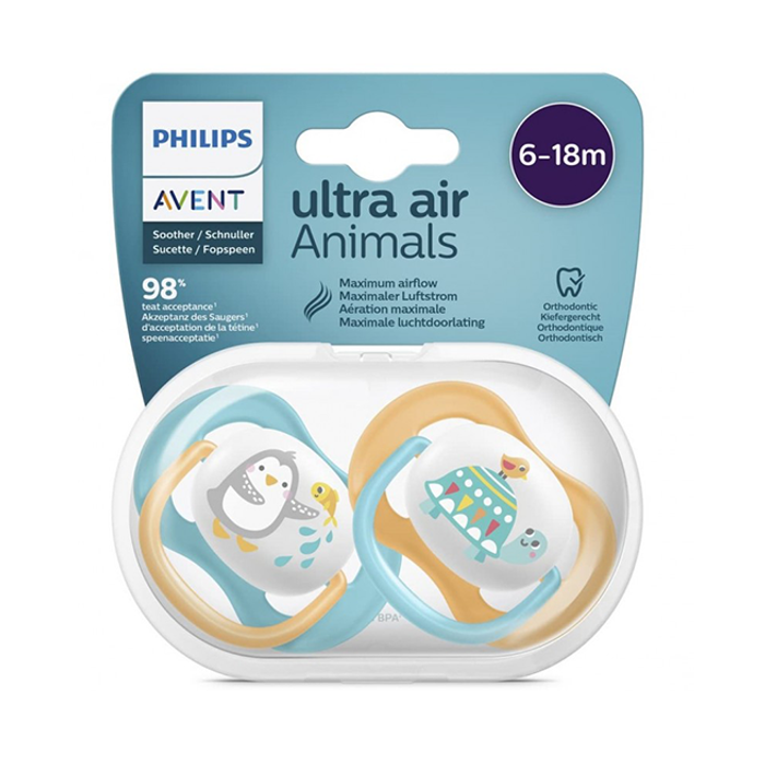 AVENT SUCETTE ORTHO 6-18M BOY SCF080/07