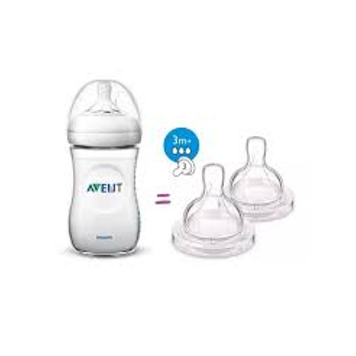 AVENT BIBERON NAT 260ML 033/17+TETINE NAT 3M+ PACK