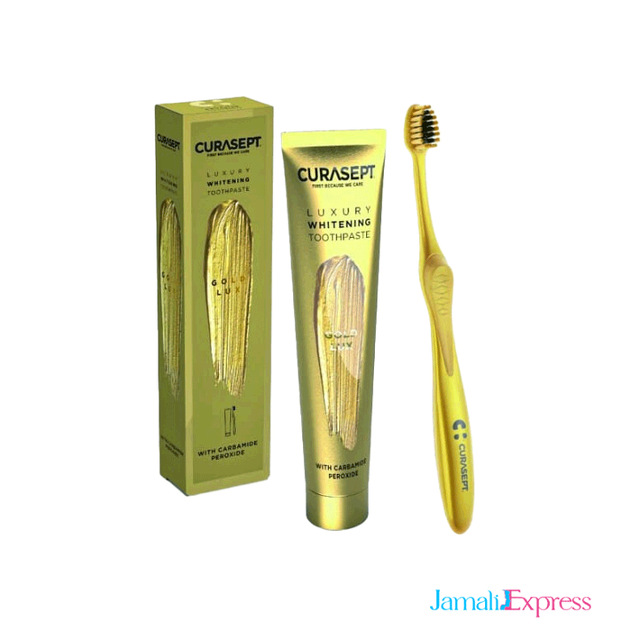 CURASEPT DENTIFRICE GOLD LUXURY 75ML+BAD PACK
