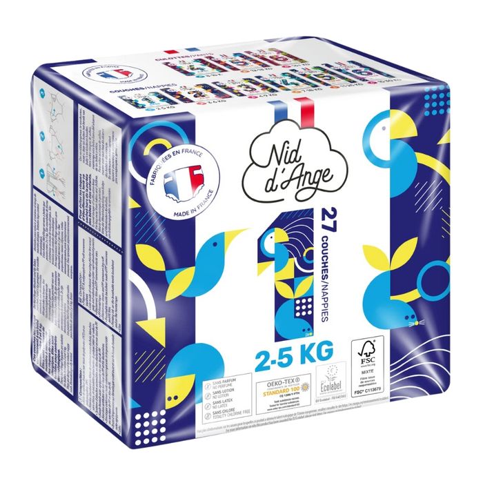COUCHES NID D'ANGE TAILLE 1:2-5KG 27 U