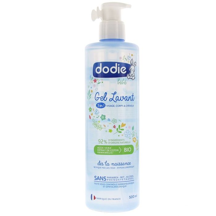 DODIE BEBE GEL LAVANT 3 EN 1 POMPE 500ML