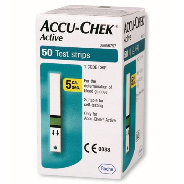 ACCU CHEK ACTIVE BANDELETTES X 50
