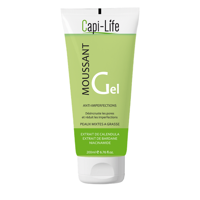 CAPI LIFE GEL MOUSSANT PEAUX GRASSE 200ML